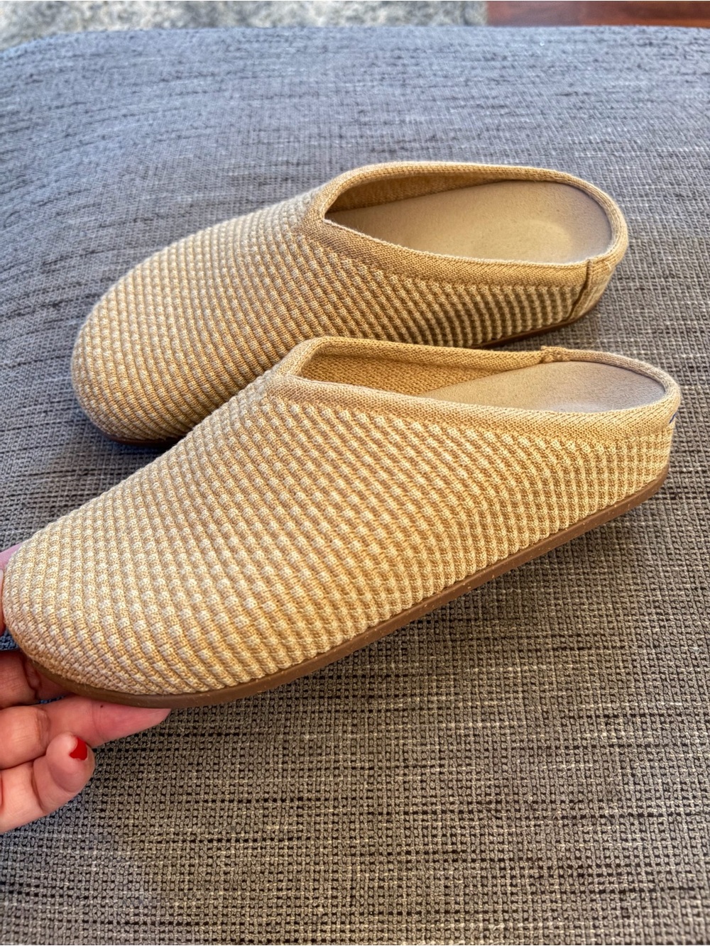Rothy’s Women’s The Casual Clog Raffia Knit Slip on Size 7